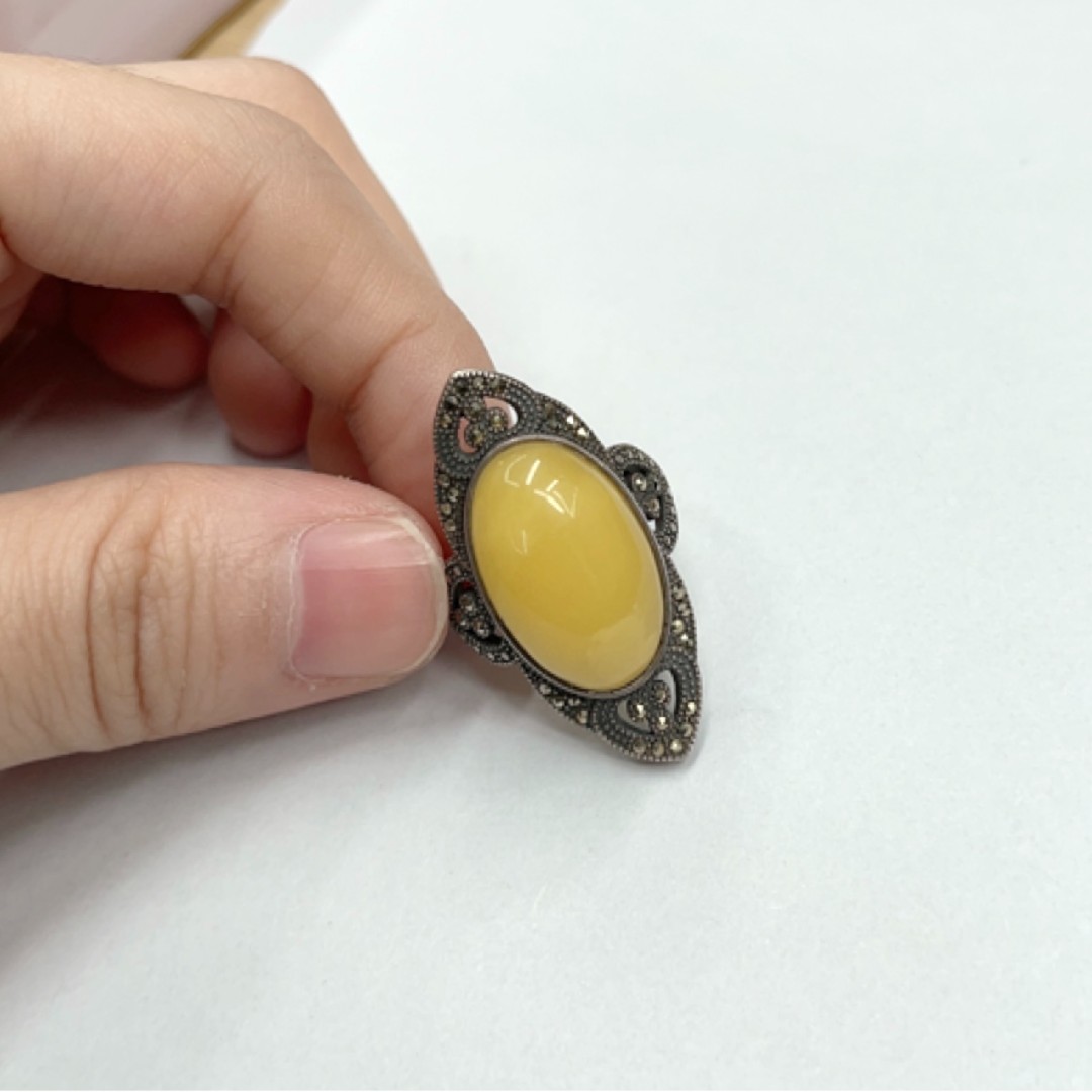 匡氏甄选 蜜蜡戒指 XW21041040-01（多样性发一）