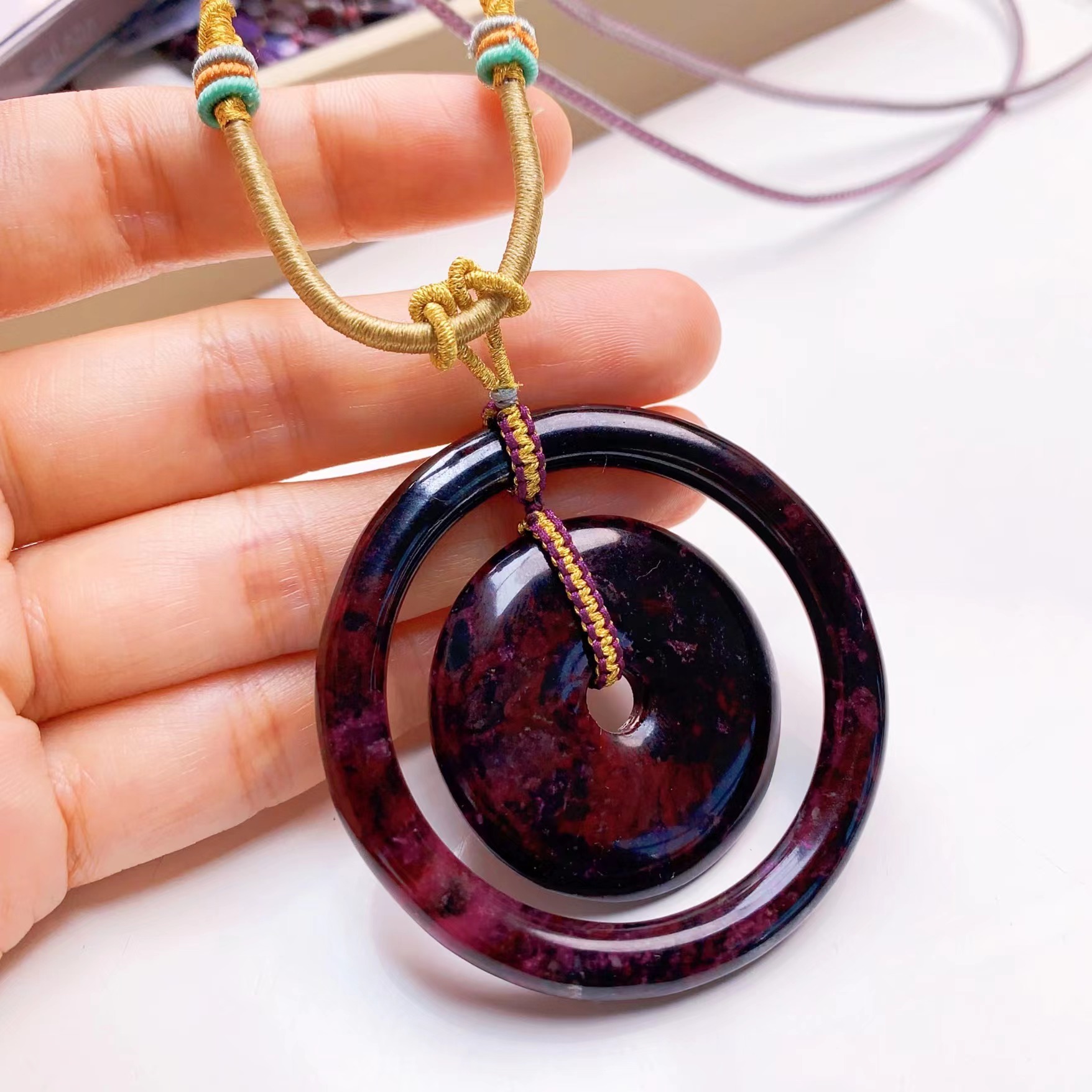 匡氏甄选 舒俱来平安子母扣吊坠 Z-HL-A7146（多样性发一）