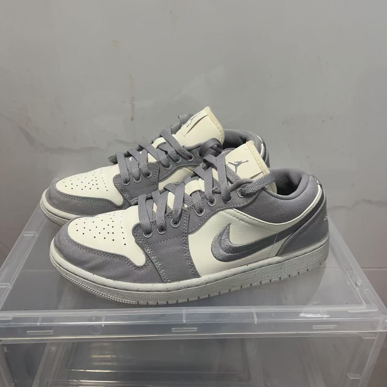 Nike Aj1 Low 白紫40码休闲鞋