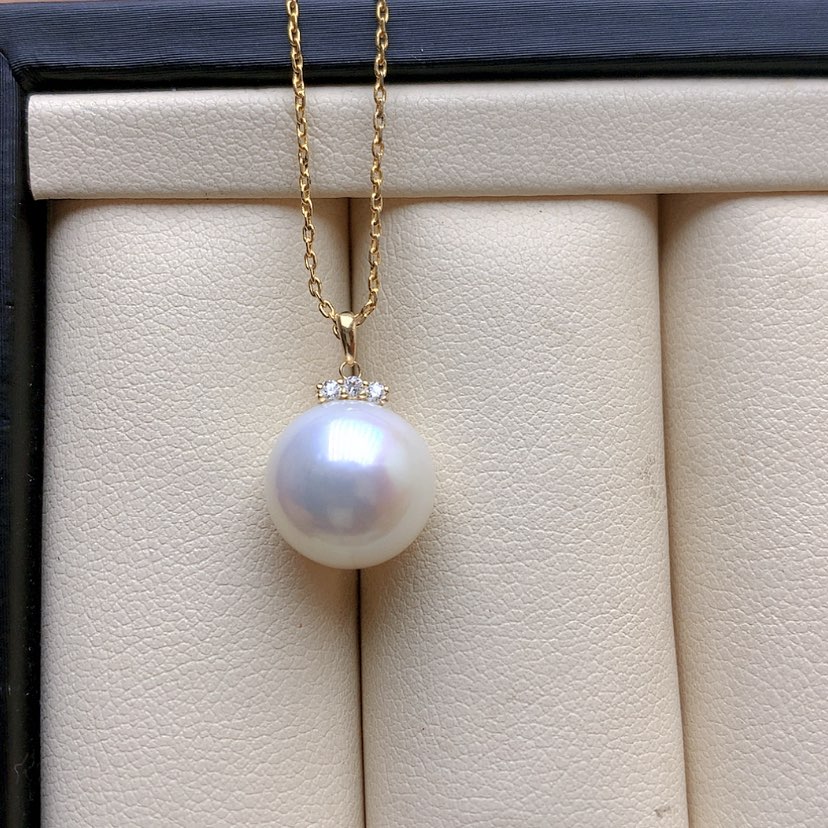 【闪购商品】淡水珍珠颈饰18K金镶嵌