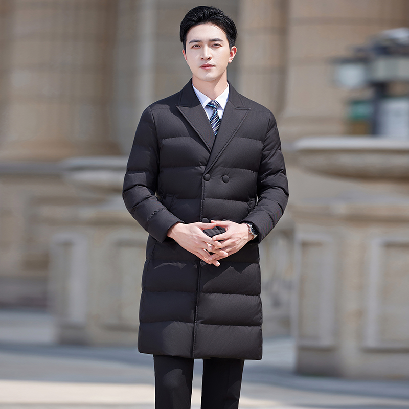 冬季新款男士棉服秋冬外套中长款防风保暖工作服商务销售2319A