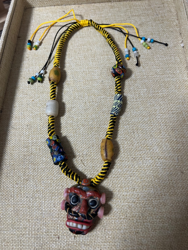 手工编绳红面龅牙款