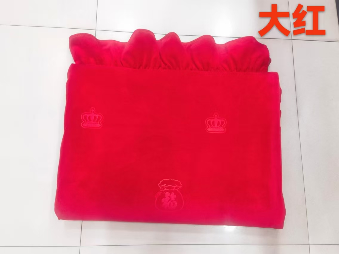 高品质宝宝绒恒温被套纯色