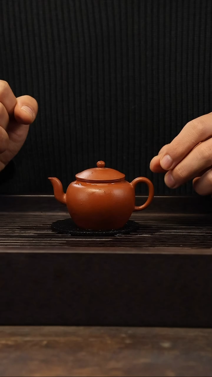 【闪购商品】紫砂茶壶90cc朱泥 摹古款 苏月