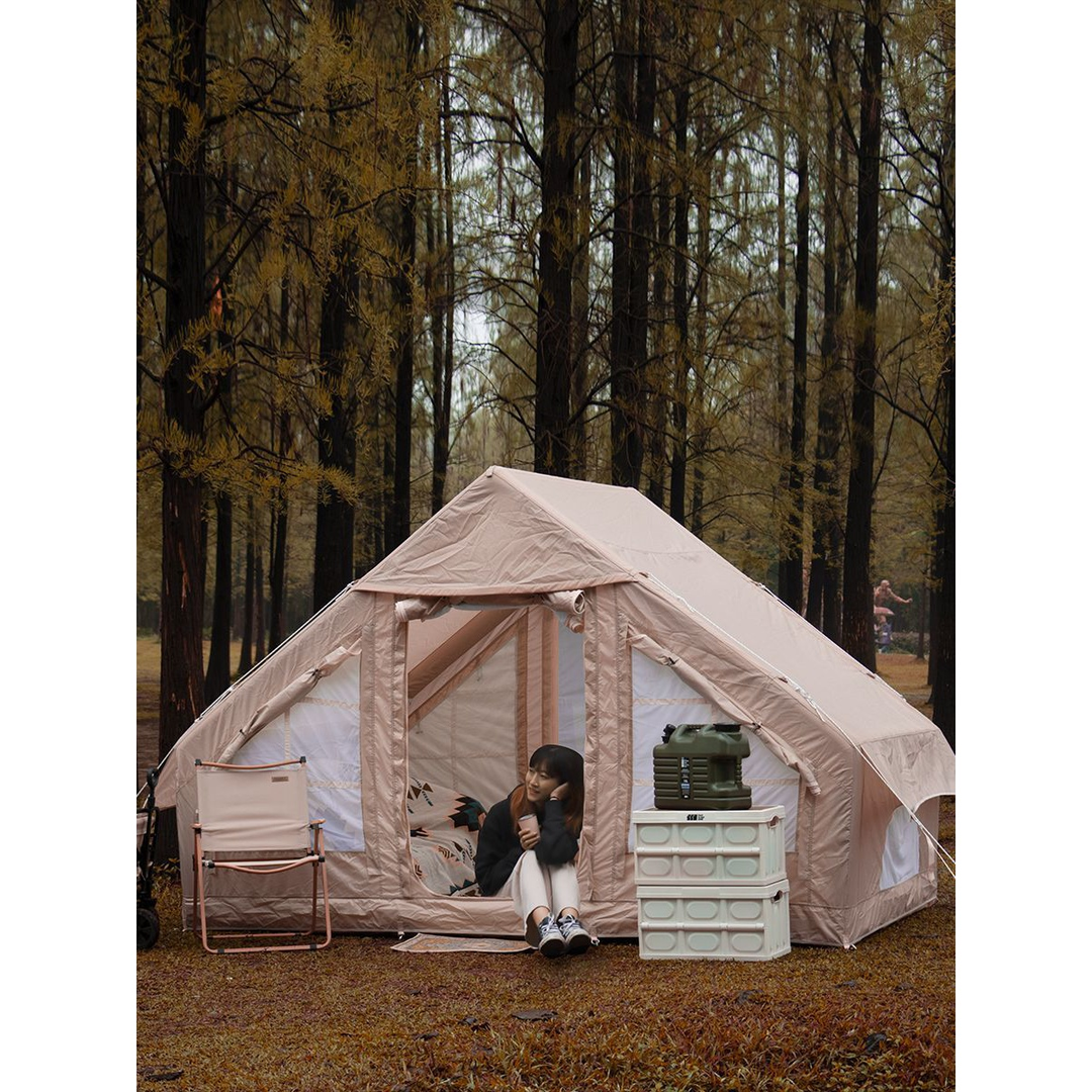 派瑞达8㎡充气帐篷旅游户外帐篷露营帐篷免搭建速开帐篷