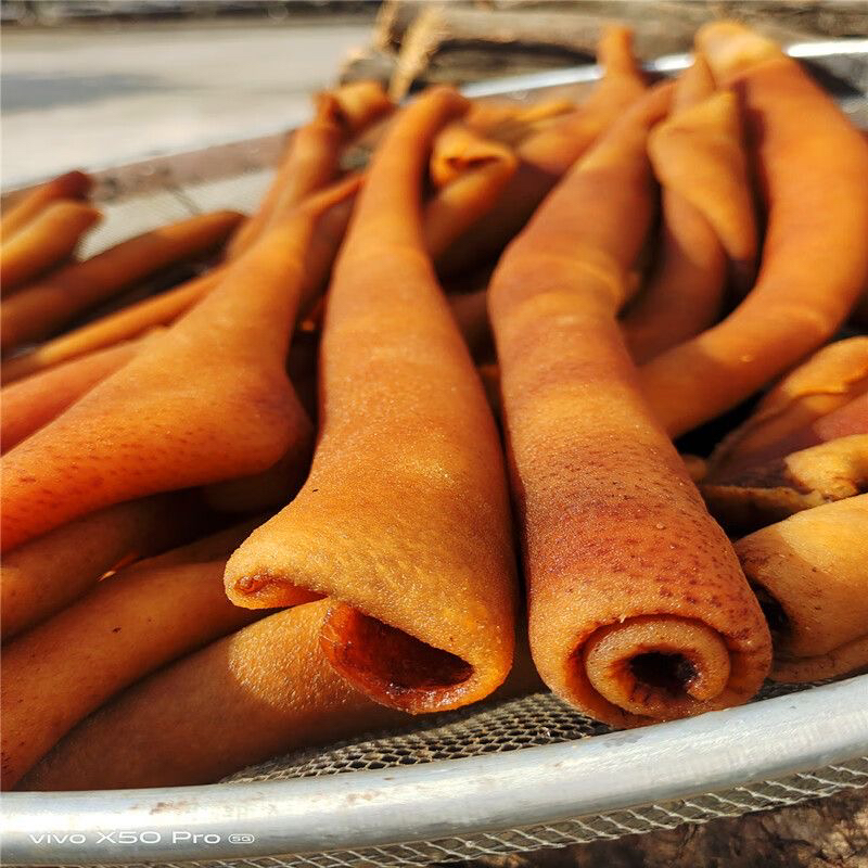 【腊猪皮5斤】恩施农村柴火烟熏腊猪皮 火腿猪皮默认烧皮