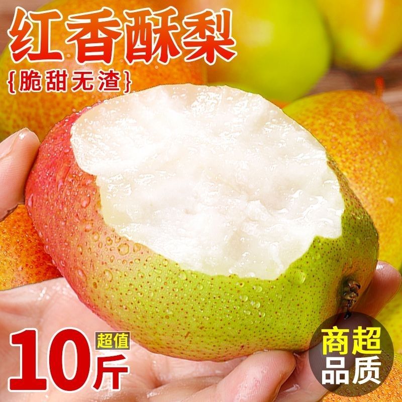 【时令】正宗红香酥梨新鲜水果当季新疆香梨整箱应季特产秋月梨子包