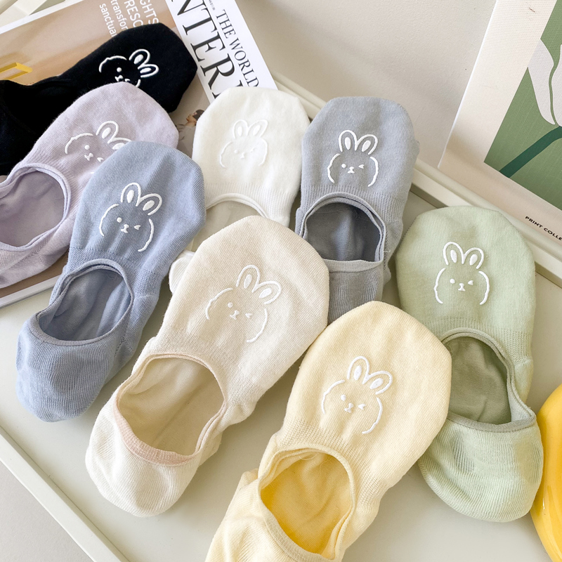 短袜低帮ins潮短筒袜子女薄款浅口不掉跟隐形袜船袜透气袜子女袜