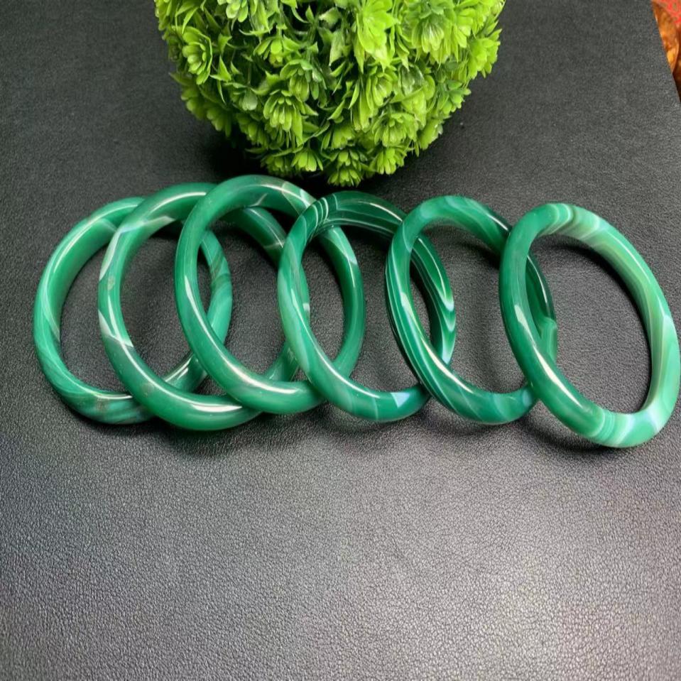 天然甘纹草玛瑙精品手镯 多样性发货只发一件（不支持备注圈口）