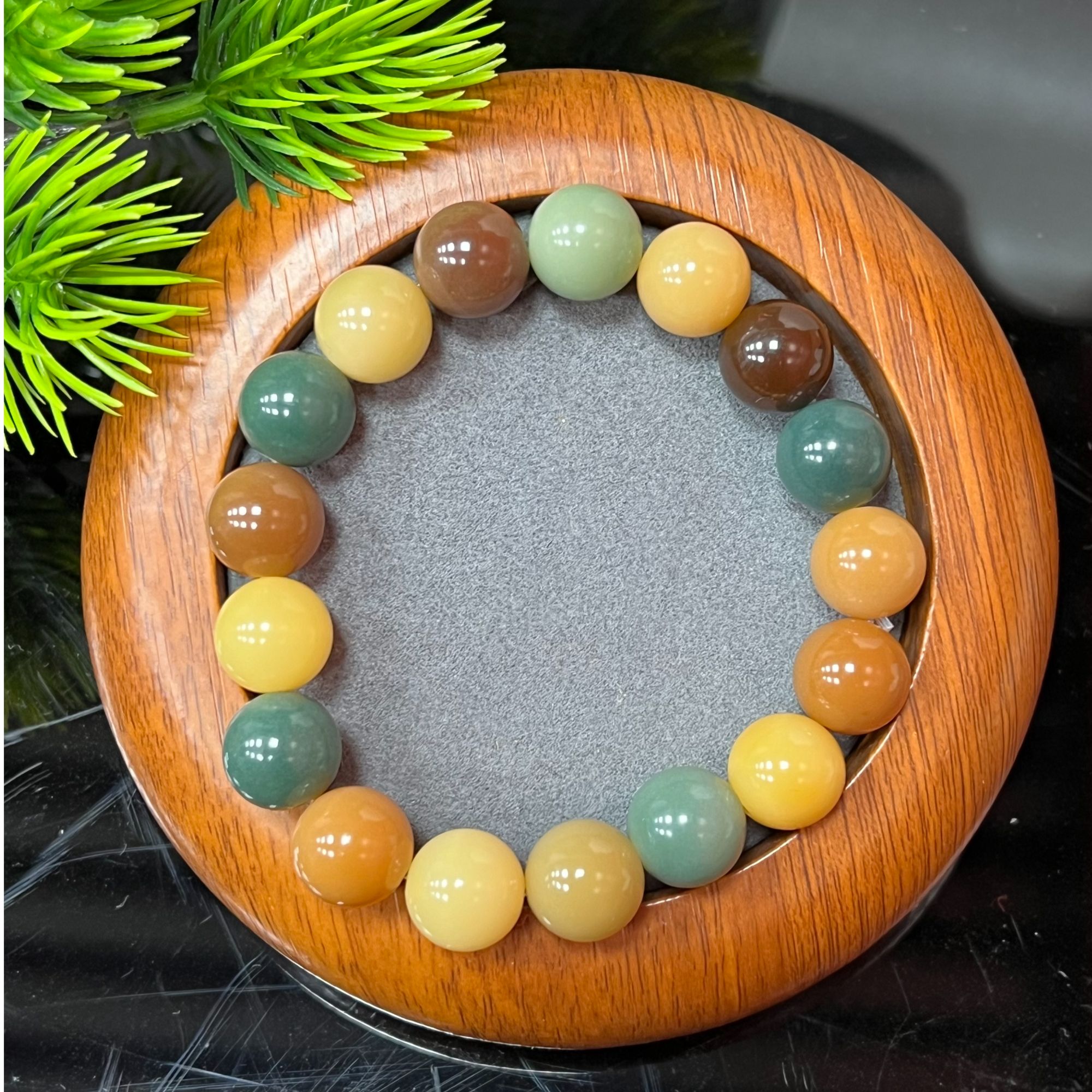 A5260天然珠宝五彩多宝菩提手串-卡12左右