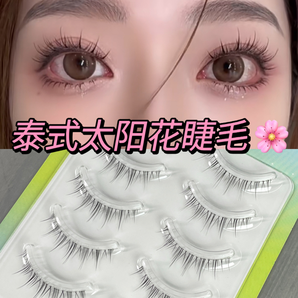 彩思秀小恶魔R08五对假睫毛极细梗舒服可分段化妆师常用款