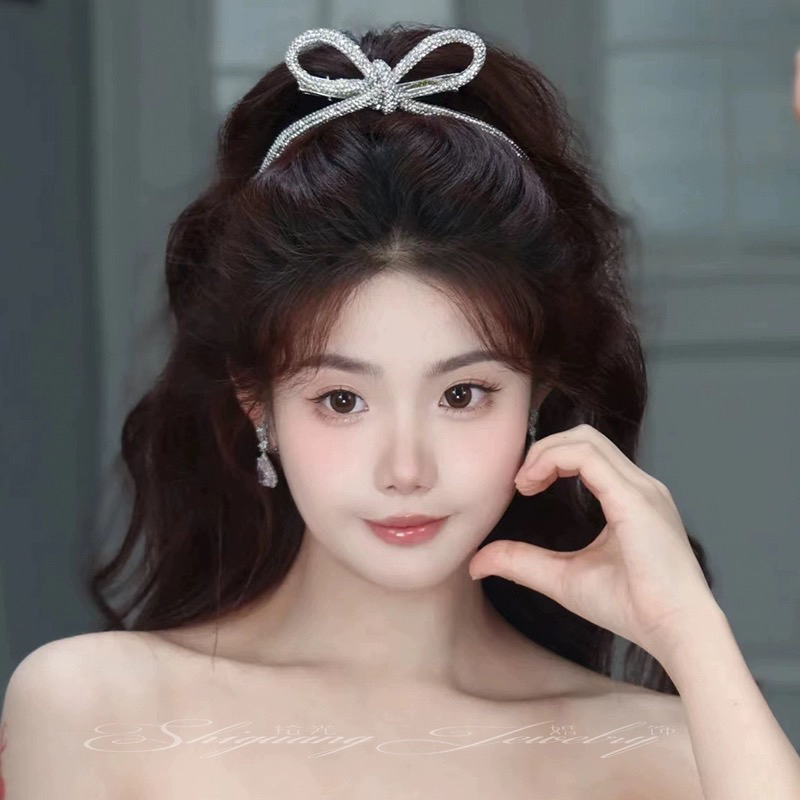 992婚嫁饰品  新款可爱减龄蝴蝶结礼服新娘头饰