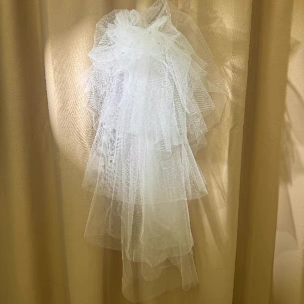 1191新款头纱公主气质百搭森系甜美唯美韩式结婚云朵头纱