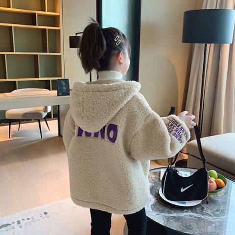 女童外套2023新款中大童秋冬时髦洋气男宝女宝加厚保暖外套