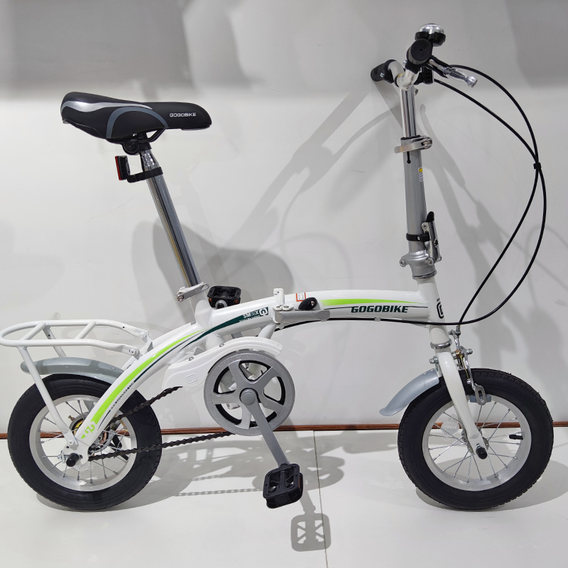 gogobike构构12寸学生成人男女代步小轮高碳钢迷你折叠自行车单车