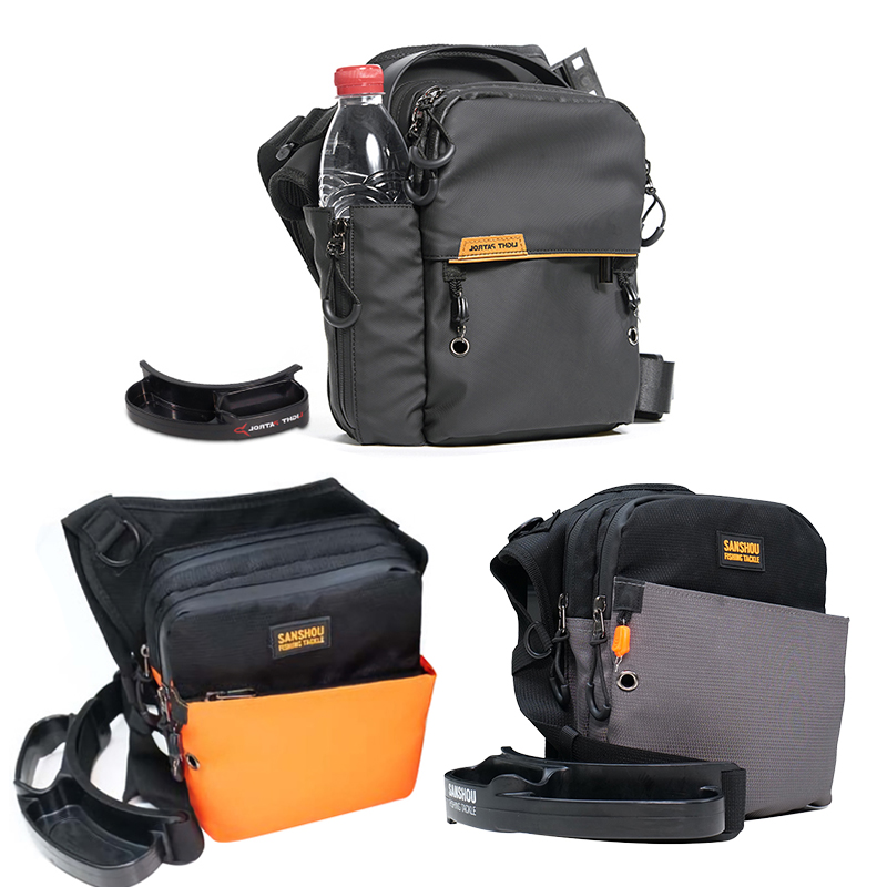 SANSHOU 新款斜挎包快捷轻巧便利收纳便携鱼具多功能路亚背包现货
