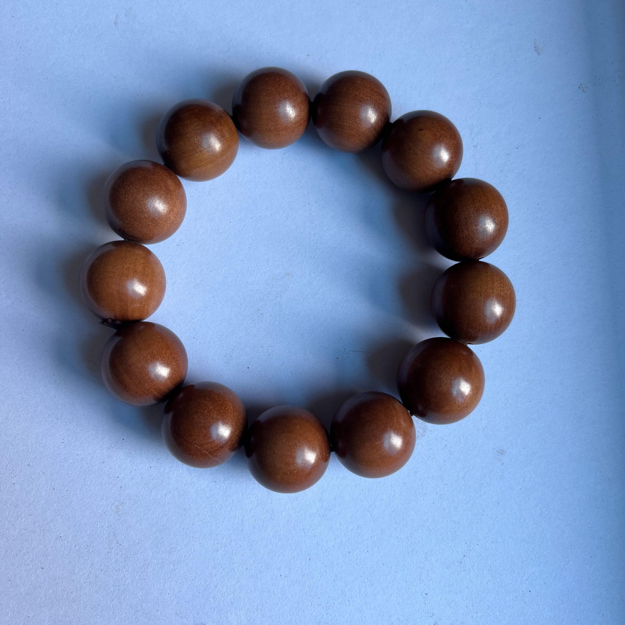 非金属木质手链 雷击枣木手链 规格1.8cm  13颗