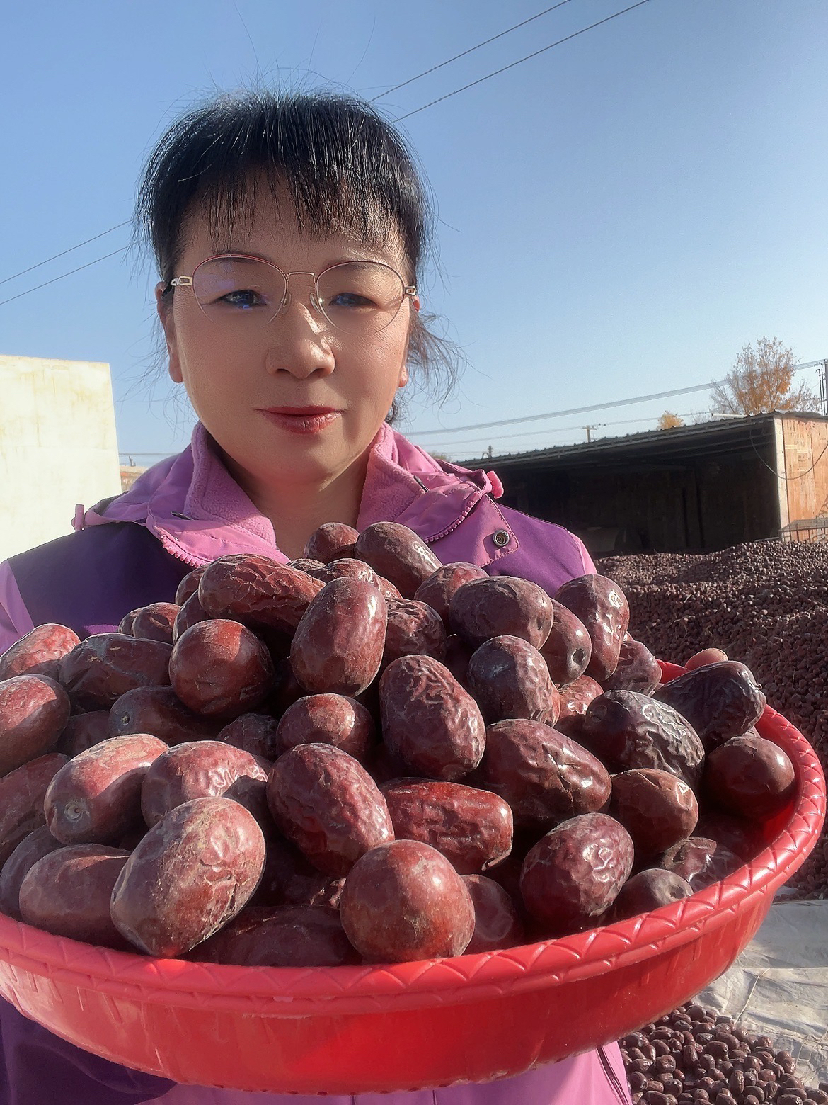 25年新疆和田大枣一级特级混装8-10成干自然吊干 拍五发六斤