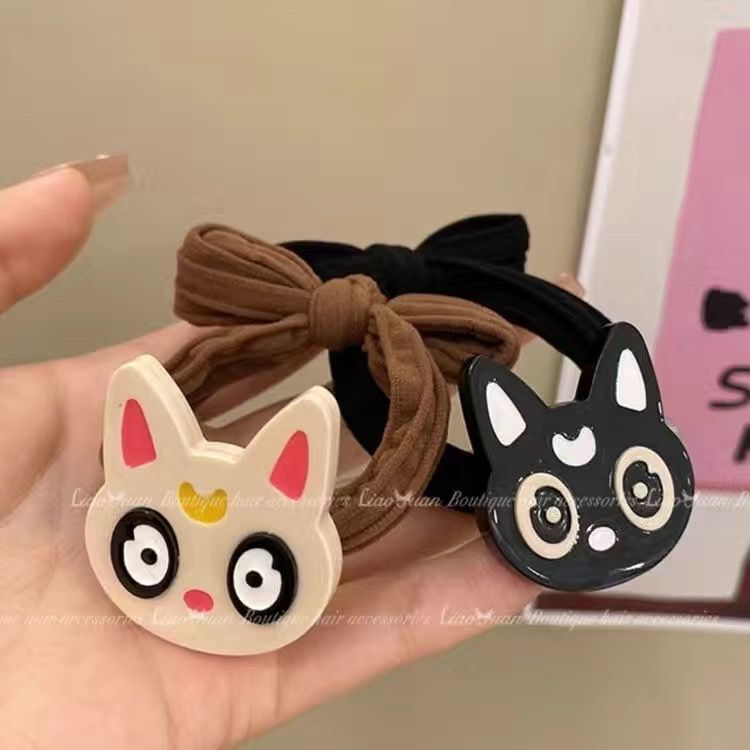 猫崽可爱洋气发圈少女扎头皮筋丸子马尾发绳百搭发绳