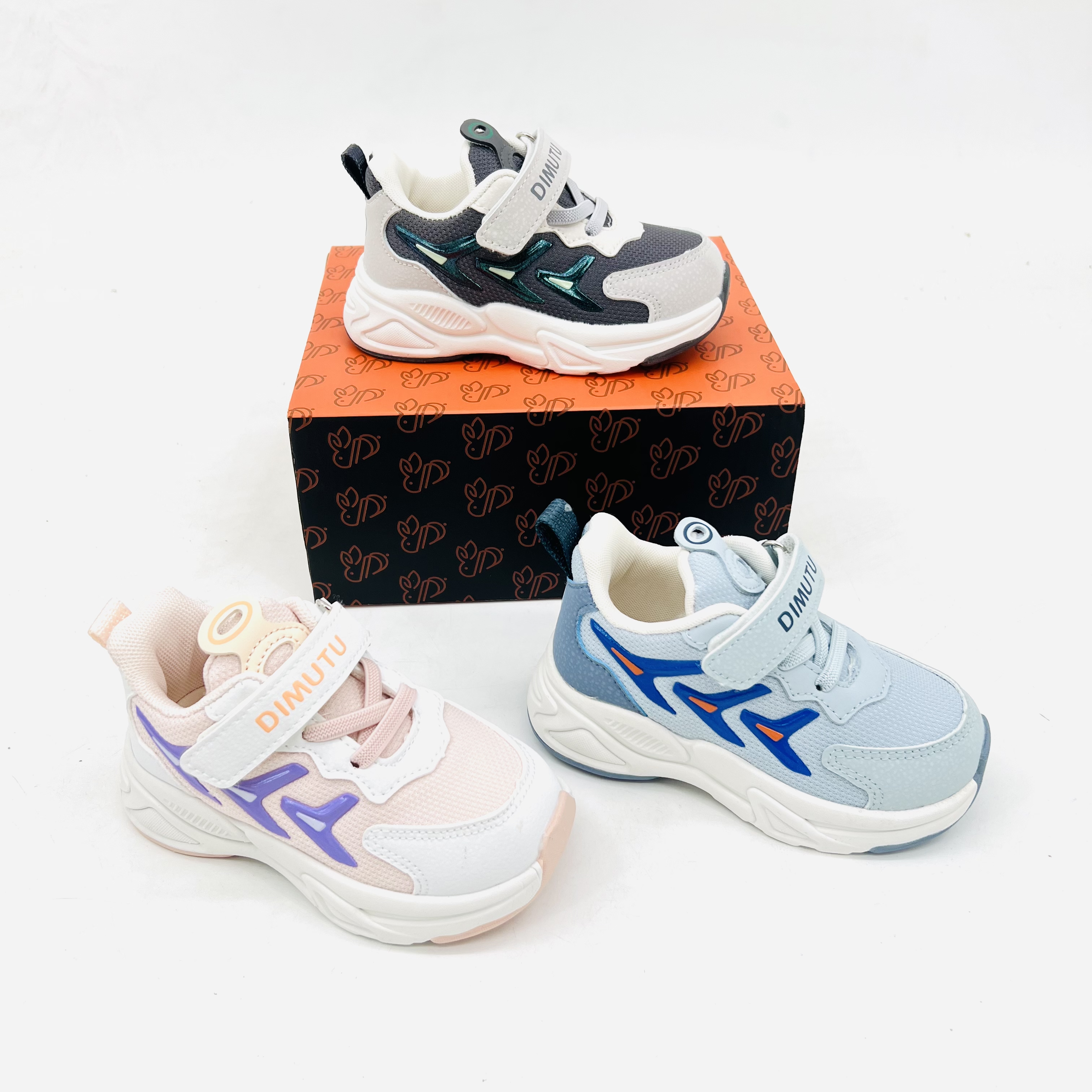 B3区2735（蒂姆兔)春季儿童休闲防滑复合底双网鞋