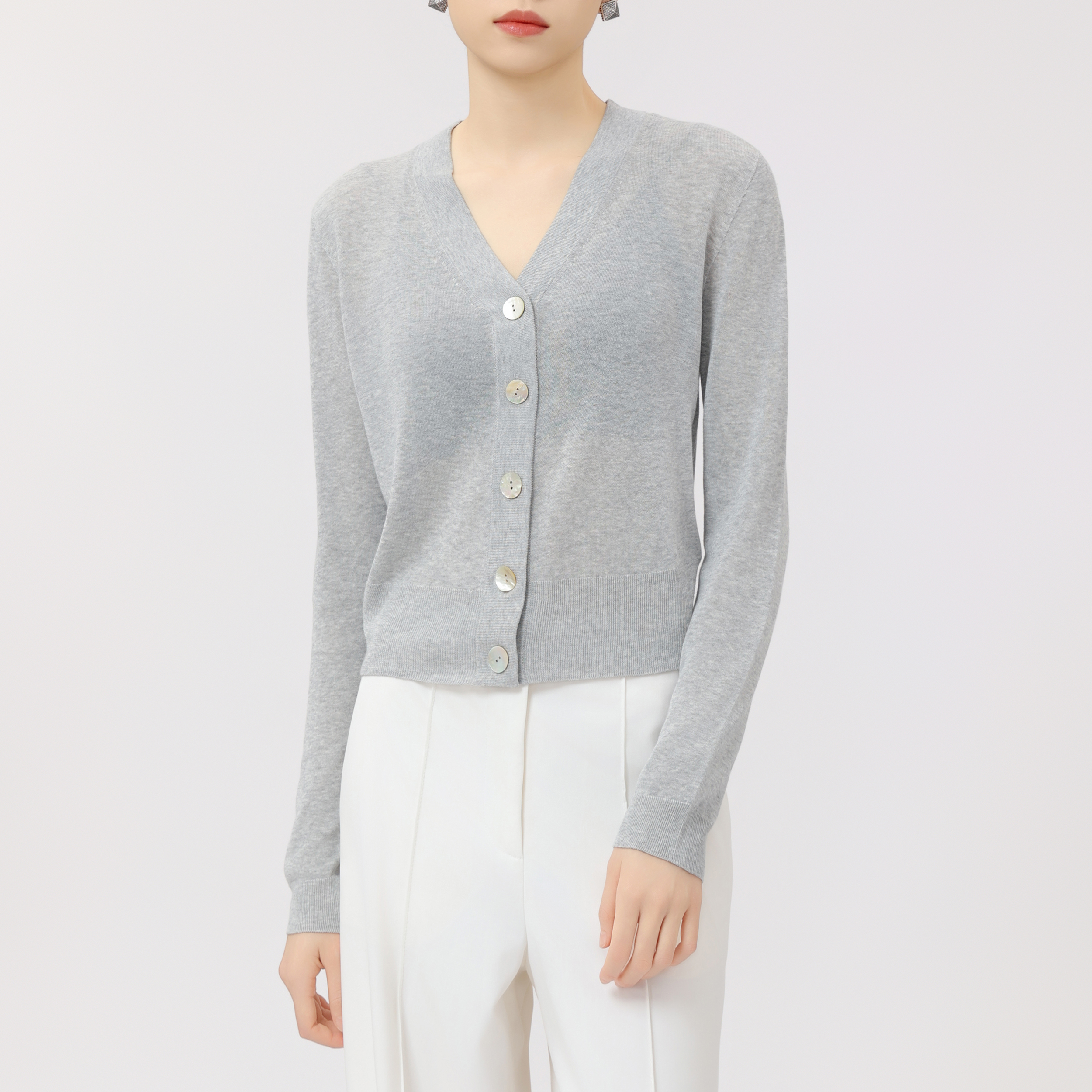 AMASS/阿玛施风感波粒百搭夏季纯色冰感薄款防晒开衫女5499132