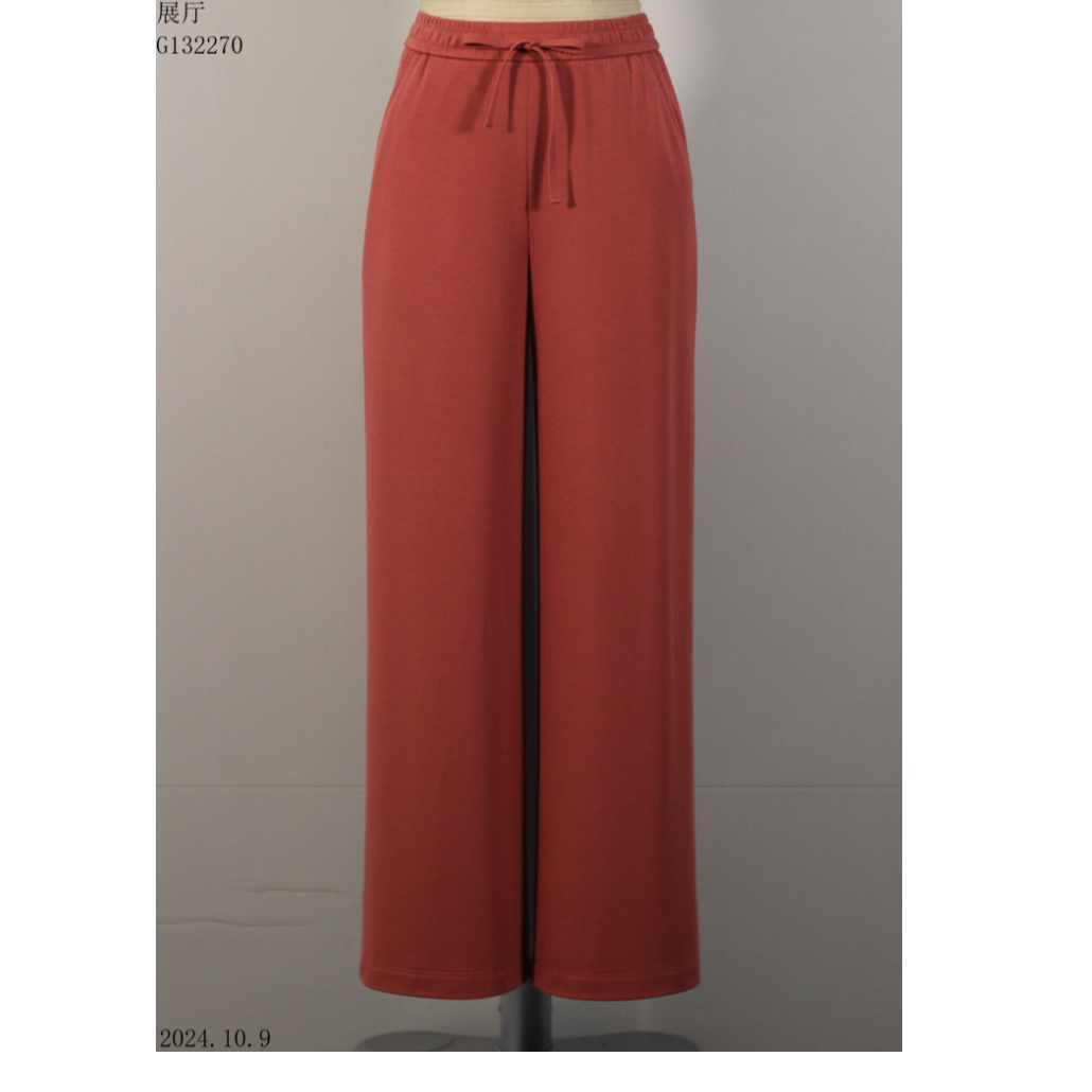 AMASS/阿玛施新款舒适高腰裤百搭宽松时尚松紧腰休闲长裤5100586