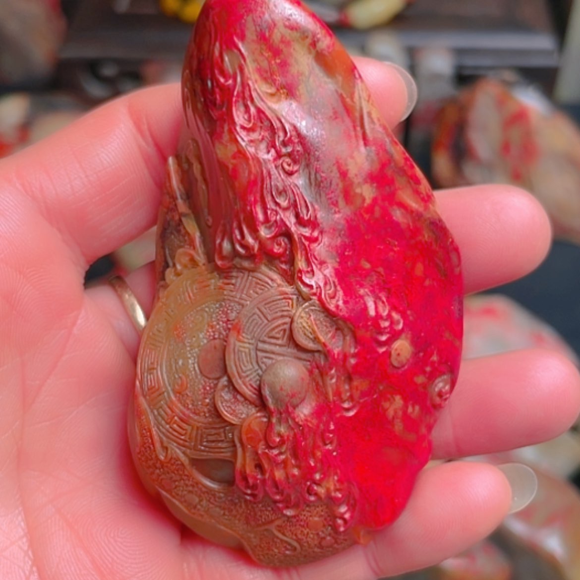 【闪购商品】昌化鸡血石喜*郎