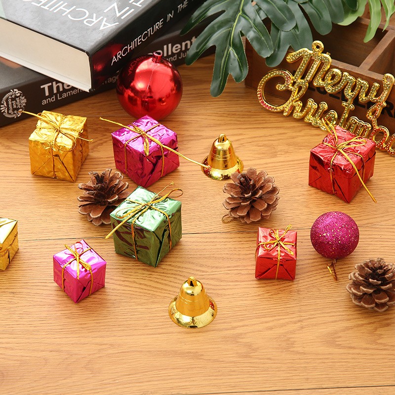 圣诞节装饰品多多包圣诞树小挂件大礼包圣诞场景布置品微景观装饰