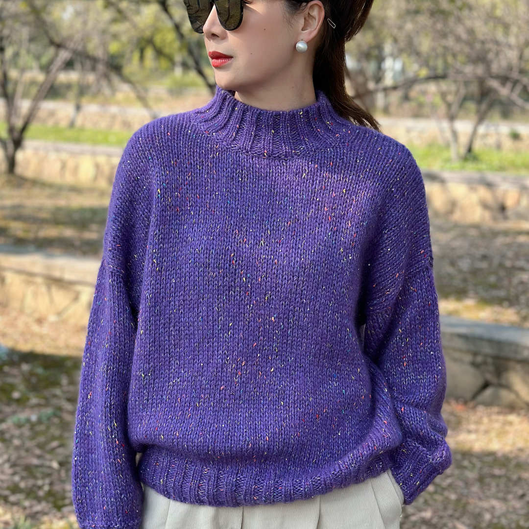 织男女同款极简风毛线一两（50克），玖球手工毛线编织手编织毛衣