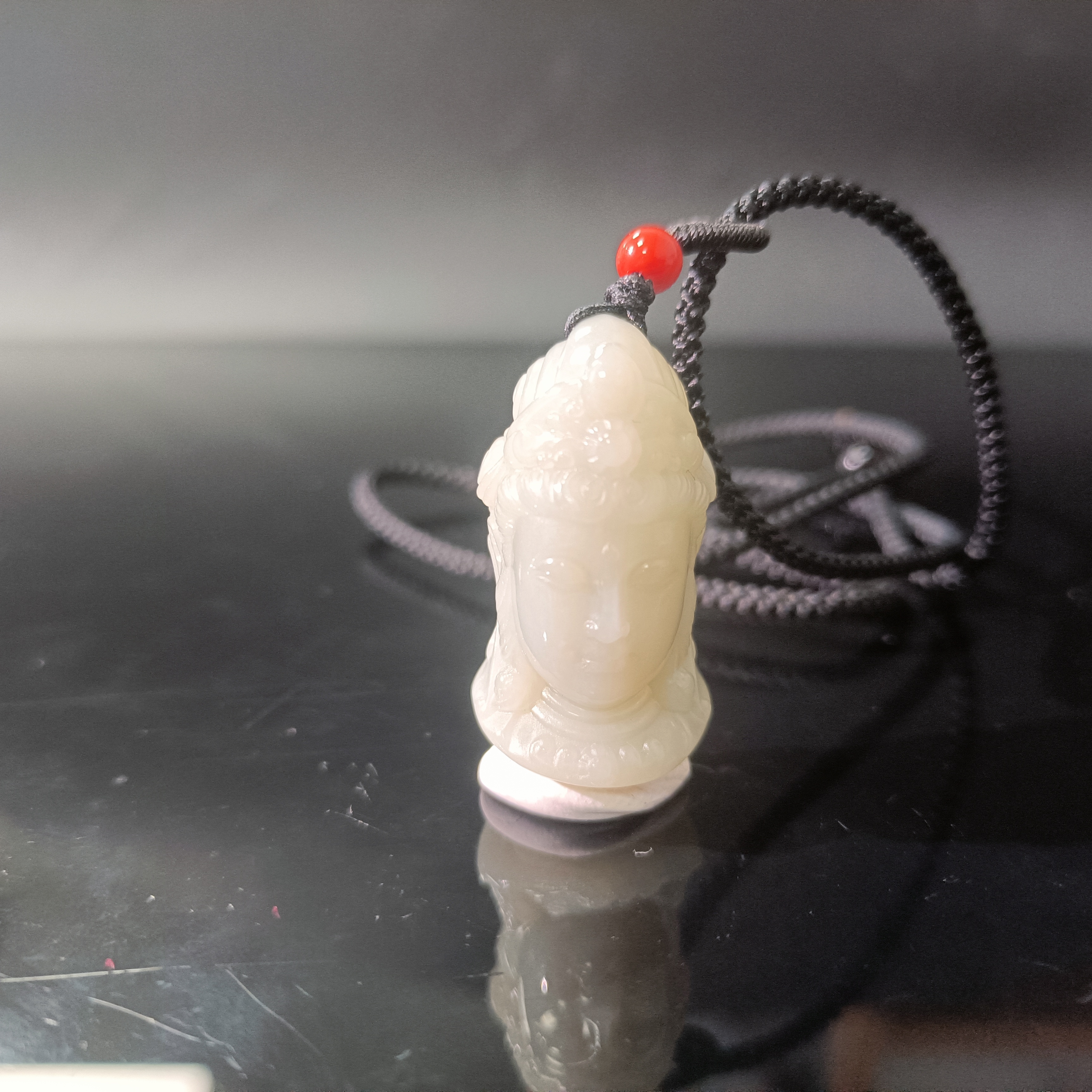 和田玉且末蓝观音头KTAB983/8