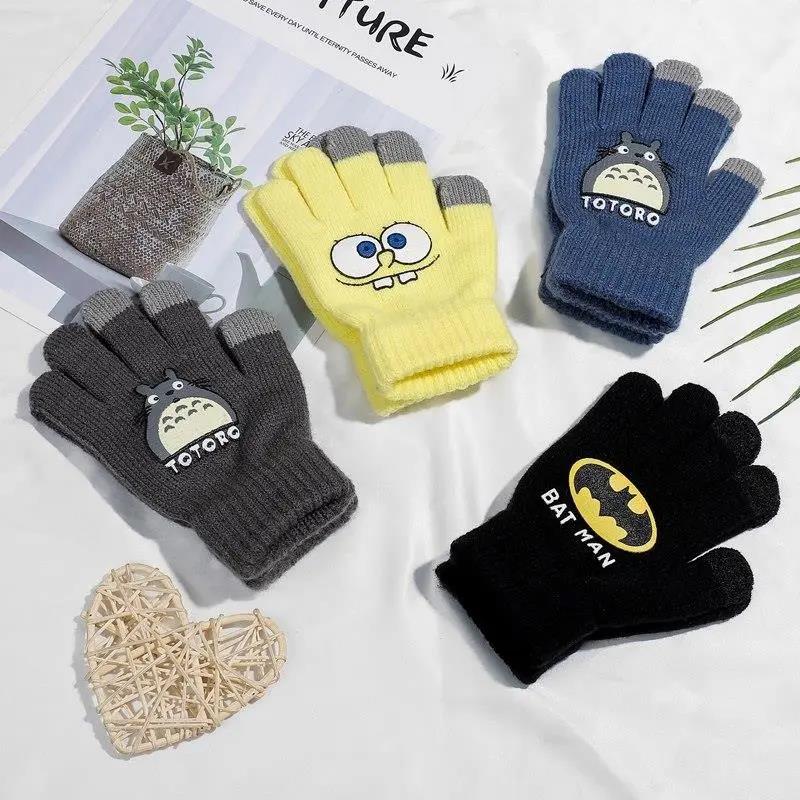 五指手套儿童手套男可爱男童冬季小童手套女童5-13岁小学生加绒五