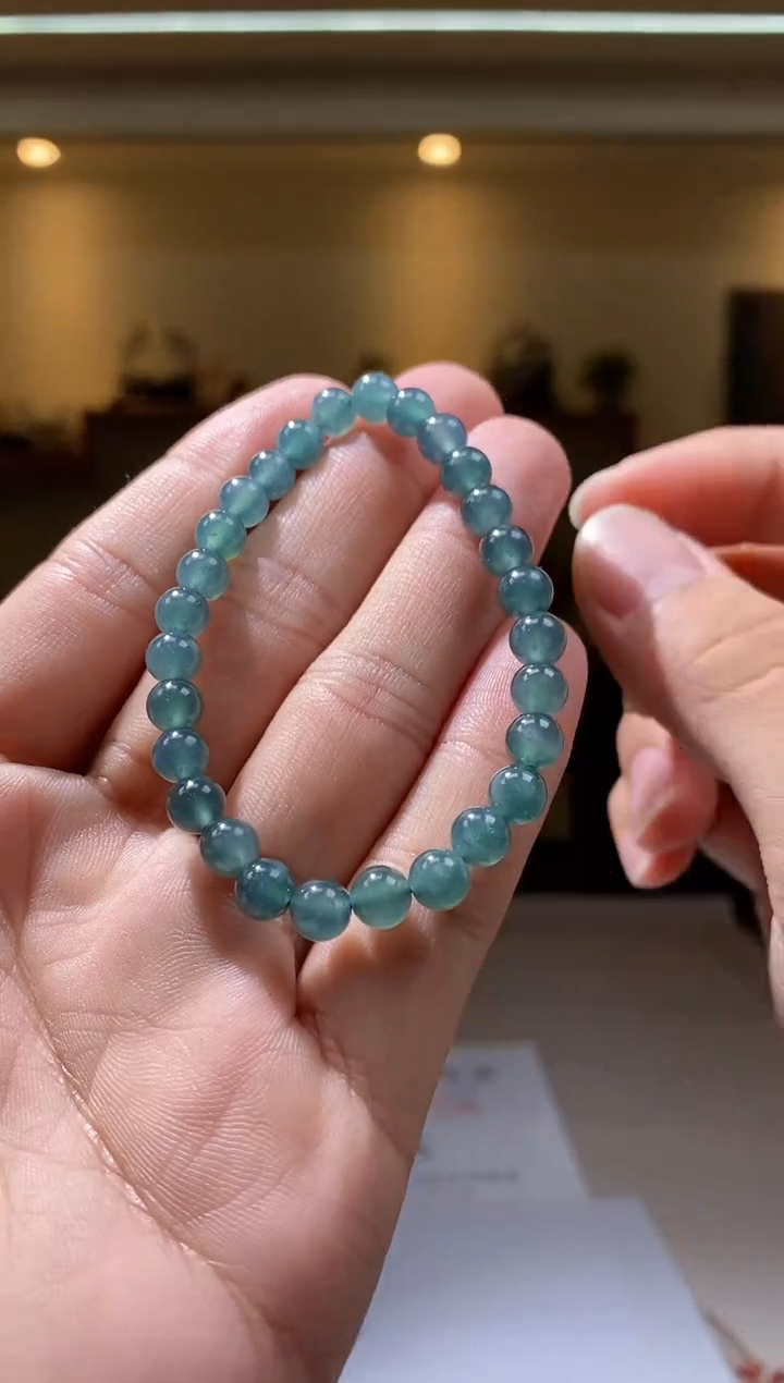 【闪购商品】定制翡翠未镶嵌4830lw-毛货多样性发其一手串37