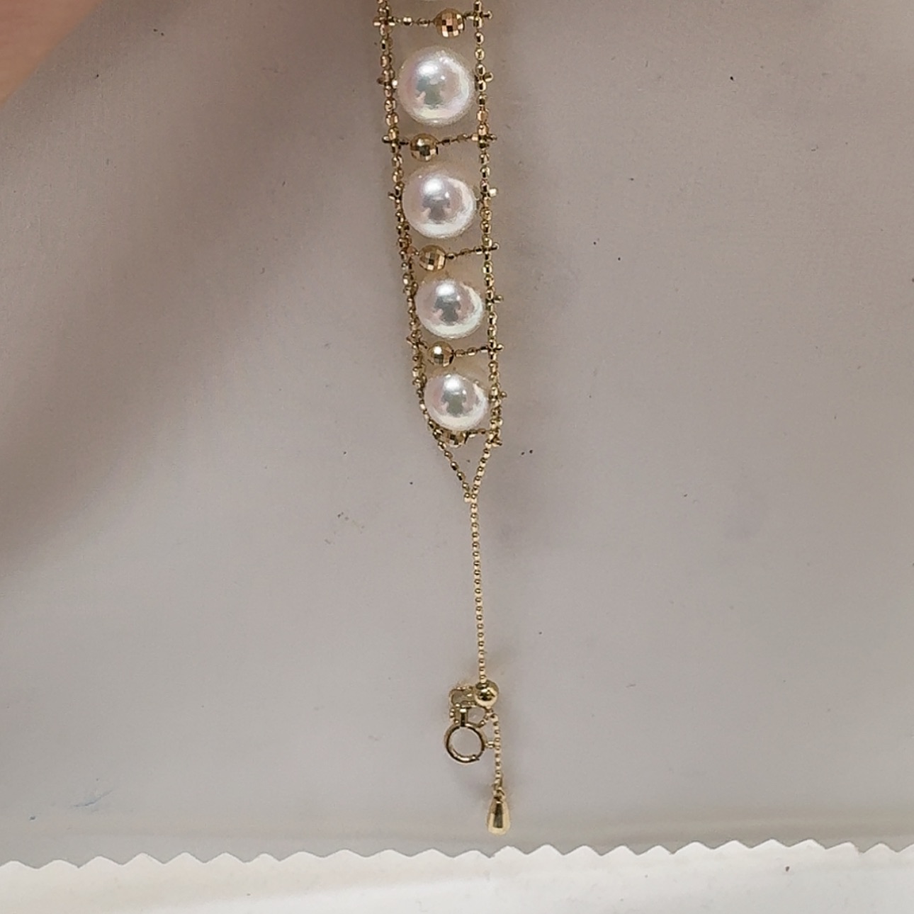 【闪购商品】海水珍珠手链18K金镶嵌