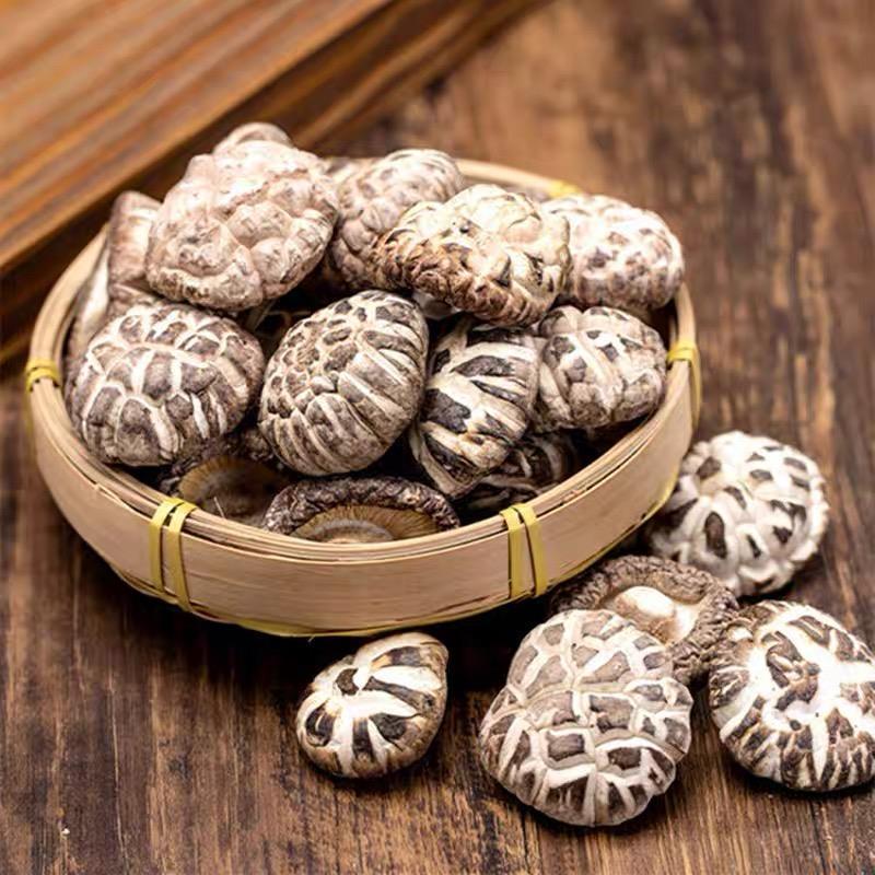 随州花菇野外露天生长带脚直径4到6厘米精选新鲜干货