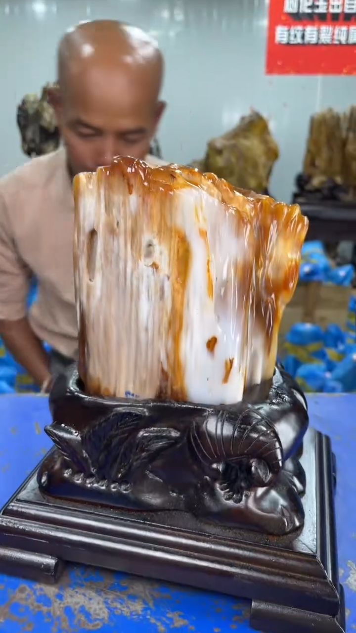 【闪购商品】硅化玉摆件未镶嵌A10