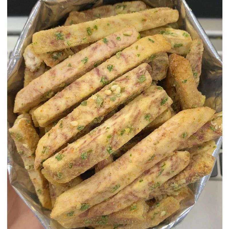 比薯条好吃荔浦芋头条蟹黄味 酥脆咸蛋黄海苔味解馋小零食