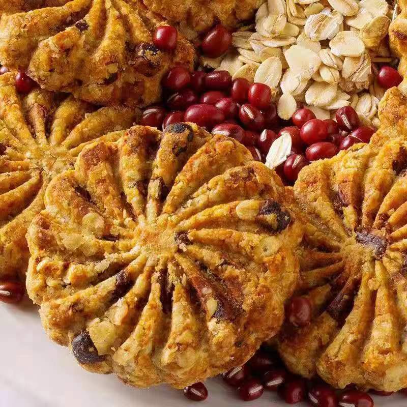 红豆薏米粗粮饼干代餐早餐零食小包装压缩饼干批发