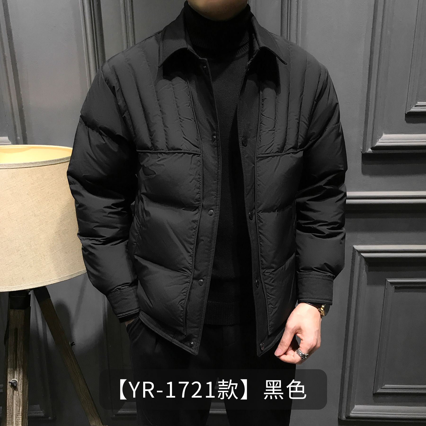 【小扬直播推荐】冬季2023新款翻领男青年棉服秋冬休闲宽松外套高端