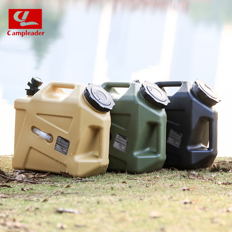 户外露营储水桶家用车载食品级塑料通12L饮水桶战术型PE桶