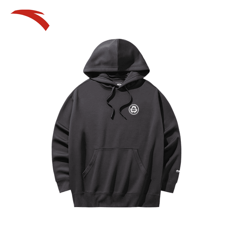 安踏易打理运动卫衣秋冬季爆款情侣款连帽卫衣百搭宽松休闲套头衫