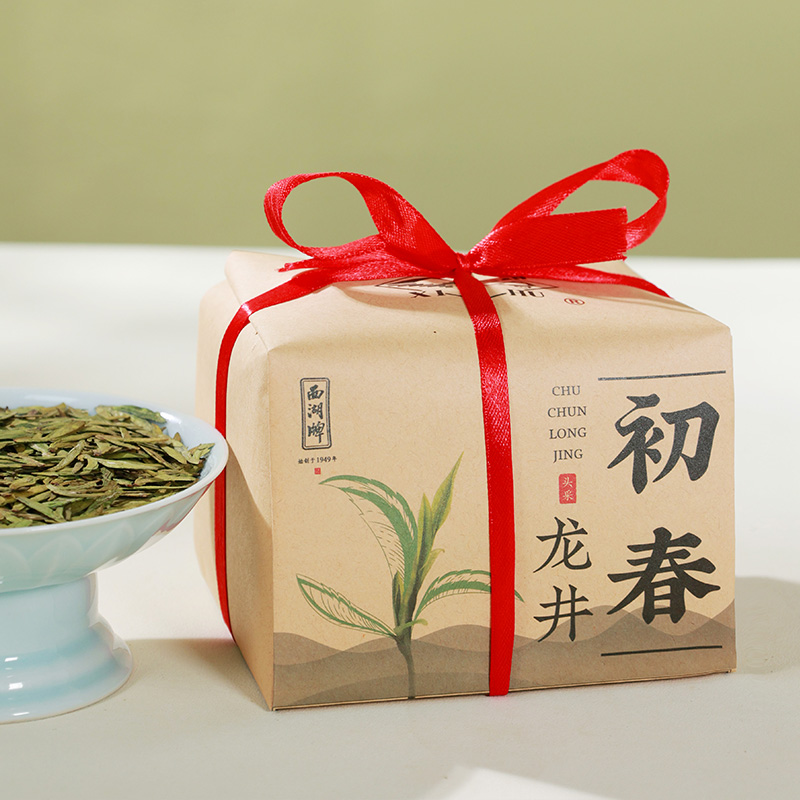 2024新茶上市西湖牌明前特级钱塘产区初春龙井茶绿茶200g纸包茶叶