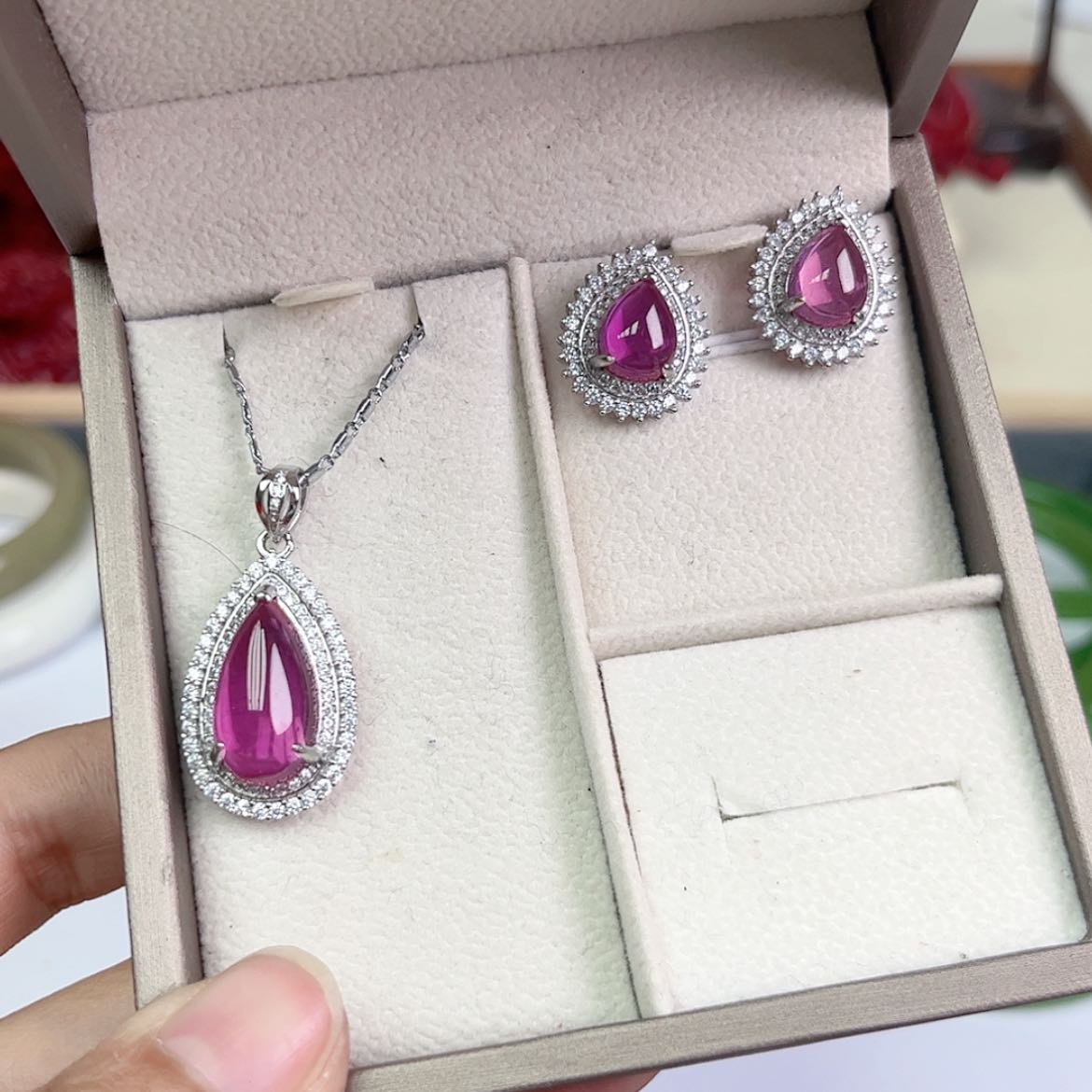 【闪购商品】芙蓉石套装未镶嵌S56芙蓉石套装多样性发货