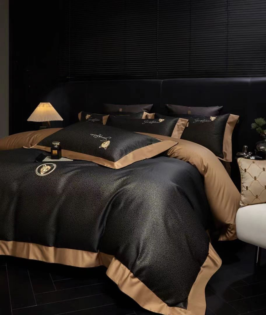 盛满坊【全棉色织系列】高端轻奢简约全棉纯棉色织四件套