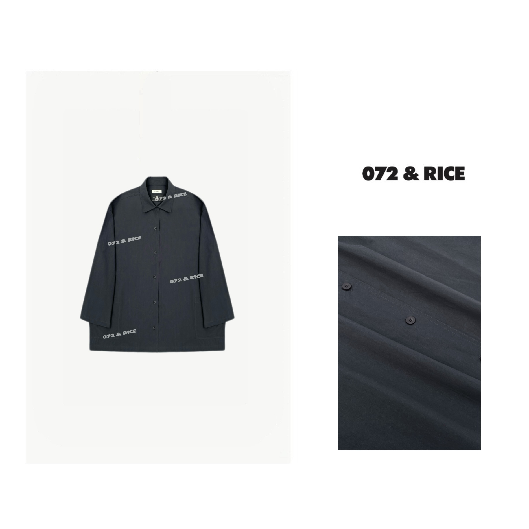 072 & RICE【昊然妹妹】100棉 春季休闲翻领长袖衬衫 24XB28