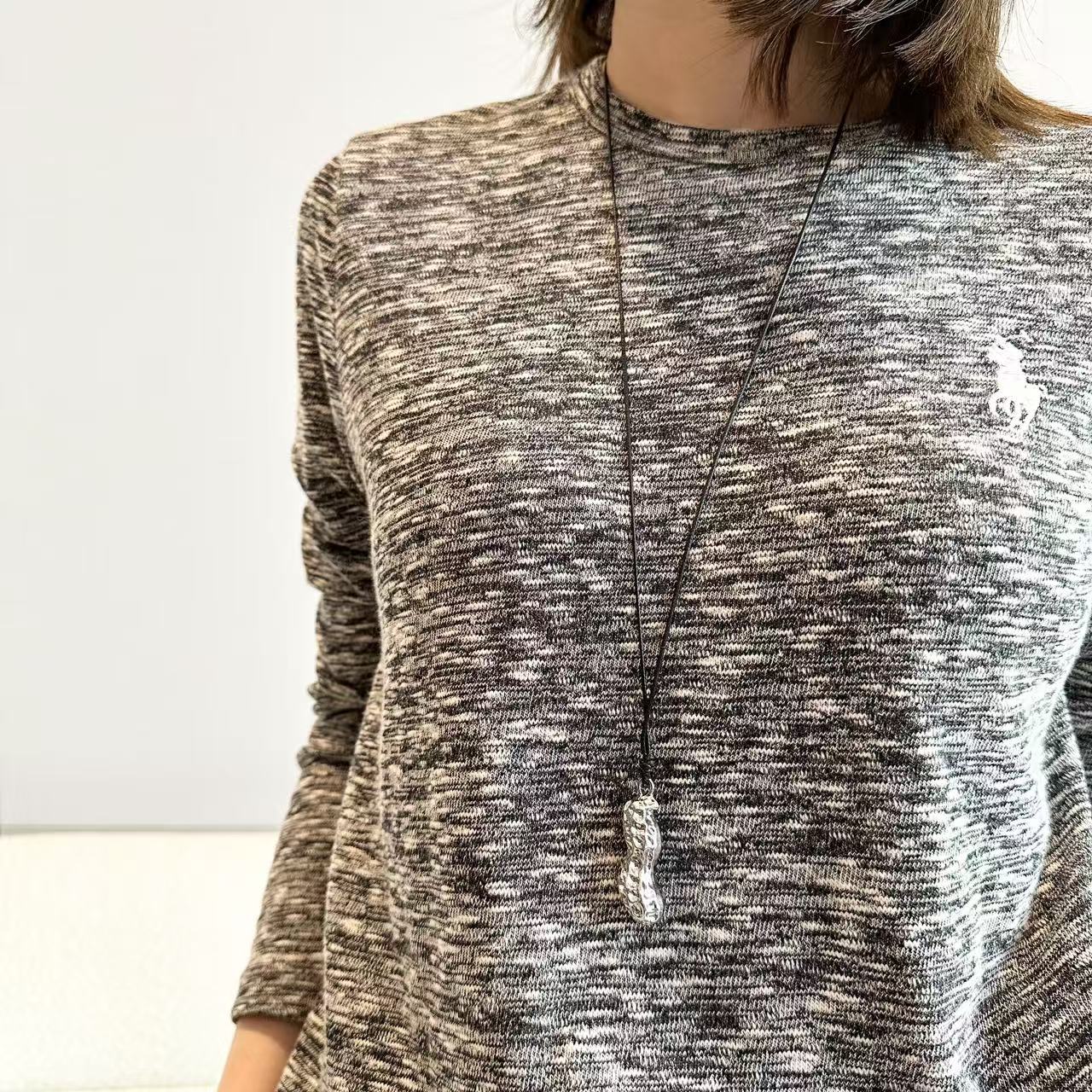 非金属布艺项链 072 & RICE【好事花生】简约百搭时尚项链 FD0127 