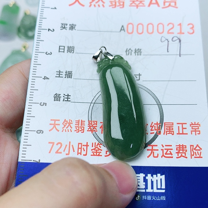 翡翠颈饰银S925镶嵌翡翠