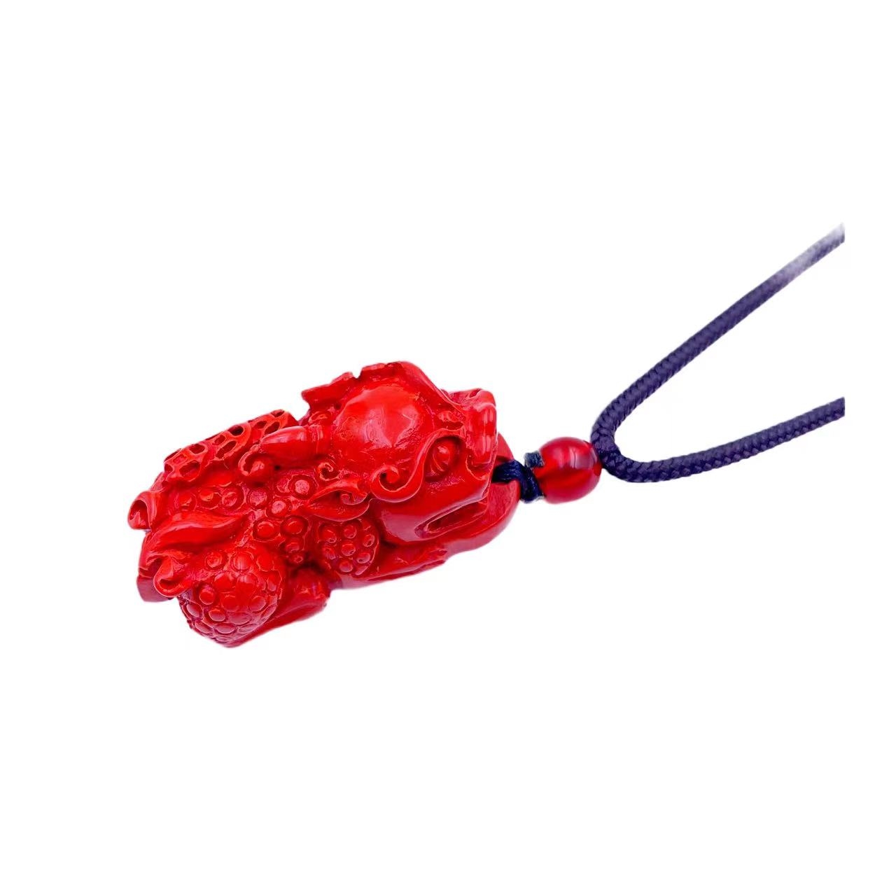 含辰砂工艺品【花姐专属】朱砂气质貔貅项链Y1769HJ（赠礼盒）