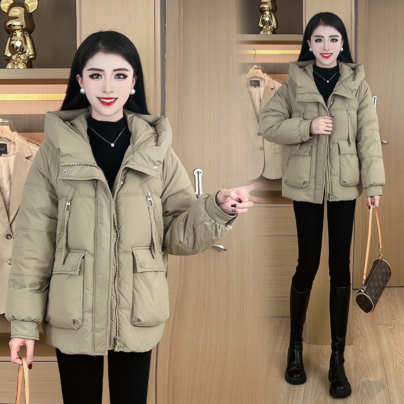 2023冬季新款洋气减龄小个子宽松羽绒服外套女韩版通勤2363