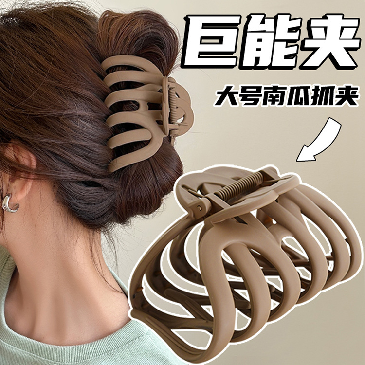 高级感超大号抓夹发量多鲨鱼夹发夹女2025新款后脑勺头发夹子头饰
