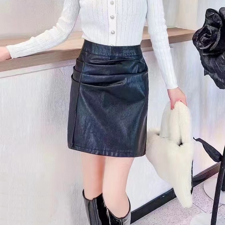 早秋款半身裙-【现】甜 2300拿褶潮流时尚气质显瘦胖MM大码女装新款
